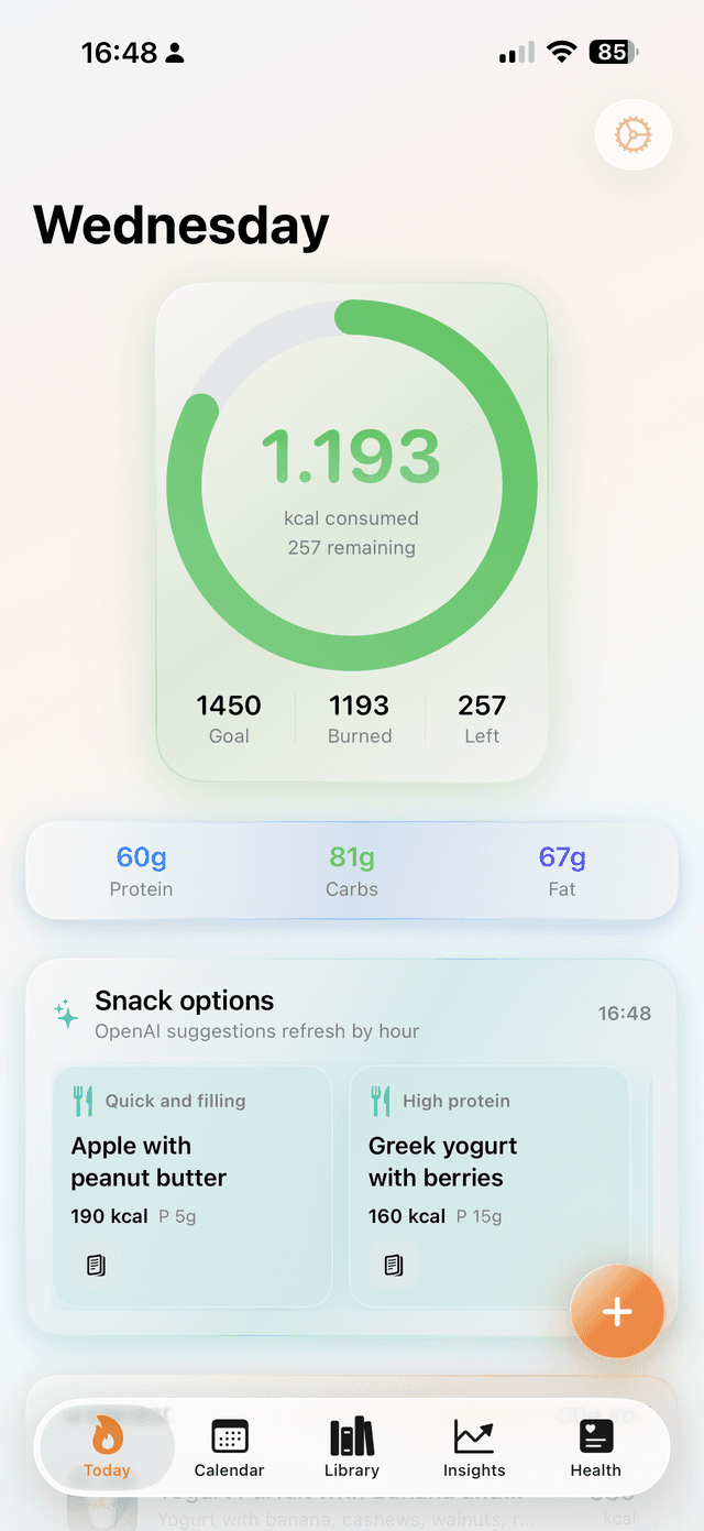 Calorie AI Calculator screenshot 1