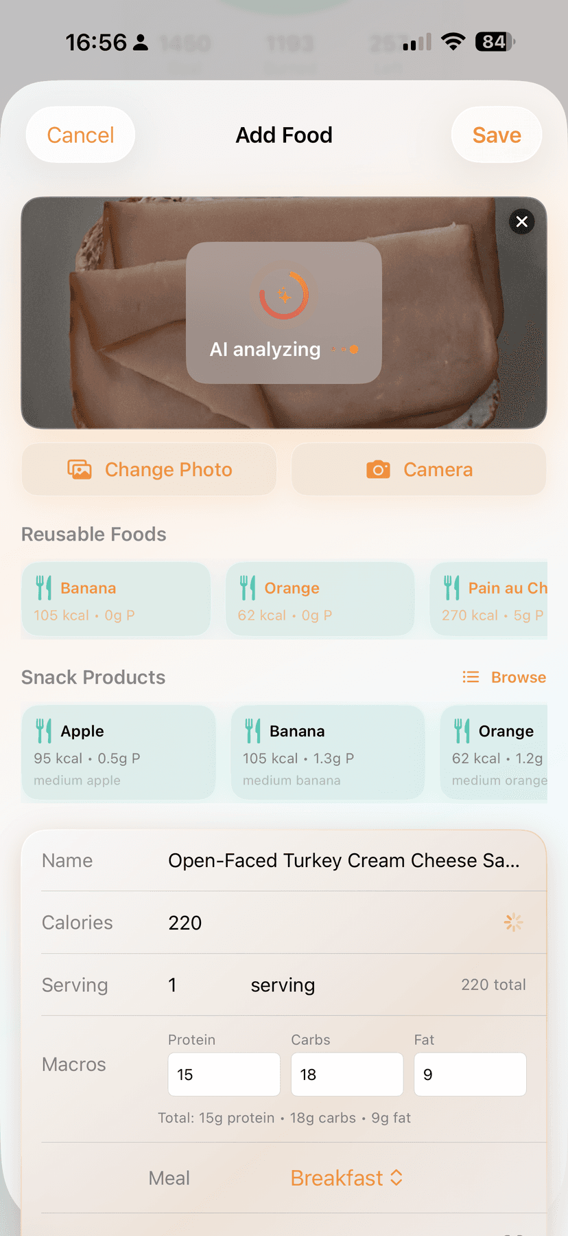 Calorie AI Calculator screenshot